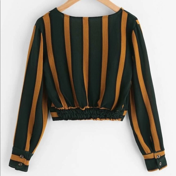 NWOT SheIn striped crop top - Picture 2 of 2